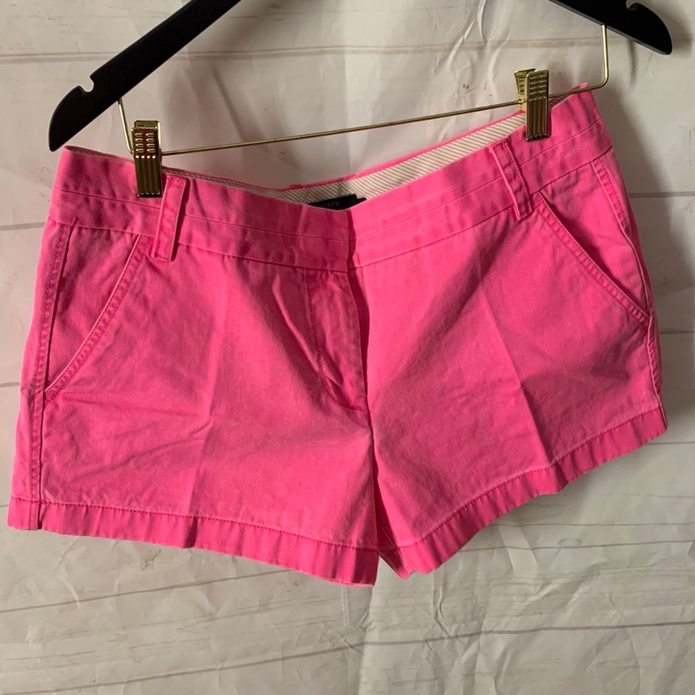 J Crew Chino Hot Pink Shorts
